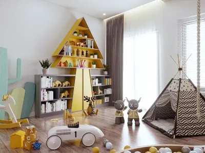 children entertainment 3D model