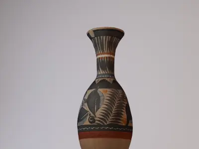 Tall Floral Vase 3D model