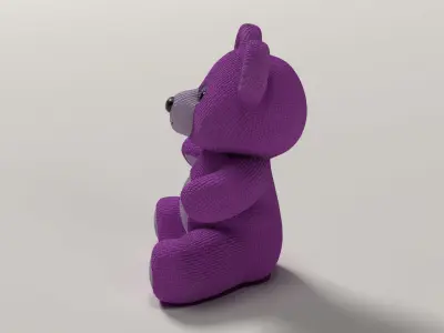 Teddy Bear - Plush Low-poly 3D model