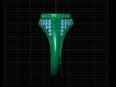 Print Ready STL 3DM  Gents Rings Diamond Men Ring  3D print model 100