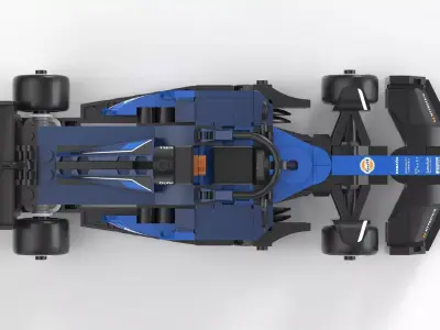 F1 Race Car Toy Low-poly 3D model