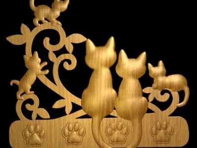key hanger 3D print model