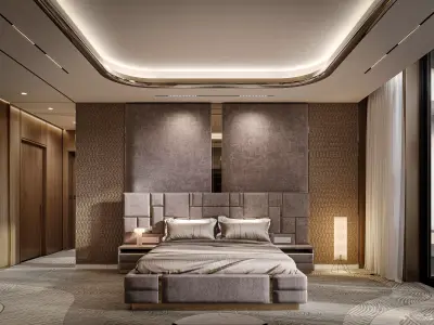 Modern Luxury Bedroom 3D model