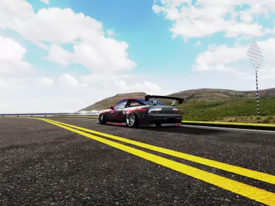 Highly Enhanced Curve Road  3D model