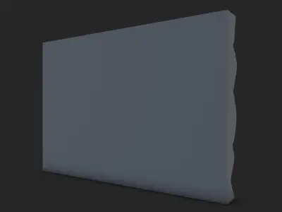 Distressed Stone Wall Asset 3D model