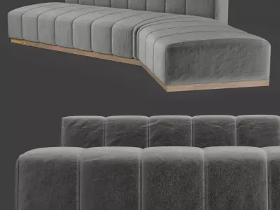 Luxury Ellitia interior Relax Launch Sofa 3D model