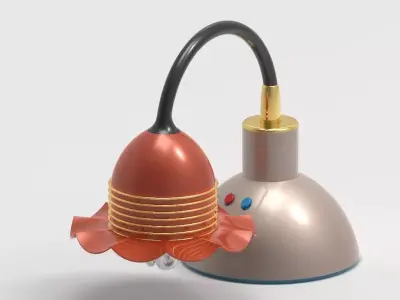 Flower Lamp 3D print model
