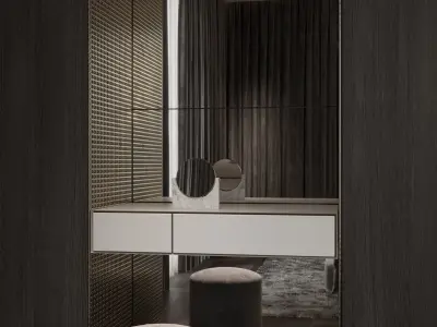 Bedroom interior scenes 3D model 18