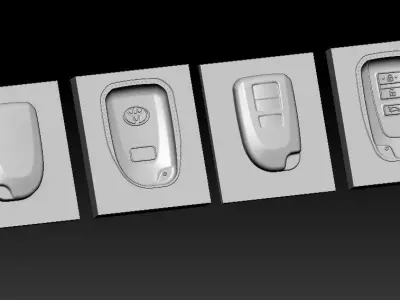 Toyota Vios leather key cover mold 3D print model