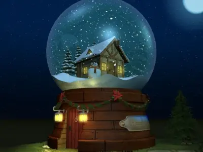 Glass Snow Ball 3D model