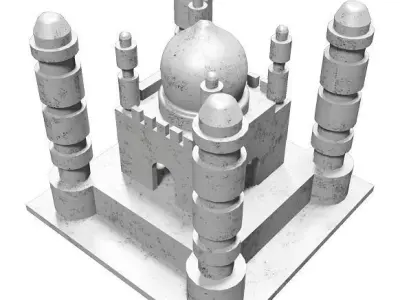 Ceramic Architecture Castle 3D model