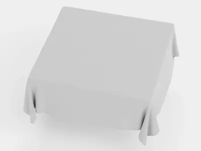 -Tablecloth Square- 3D model