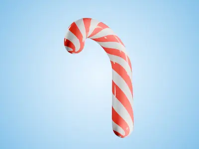 Christmas Candy Low-poly 3D model