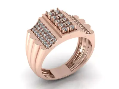 Jewelry Diamond Ring 3D Print Model 3D print model 24