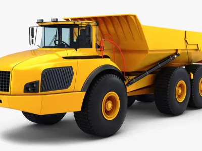 Articulated Dump Truck v 1 3D model