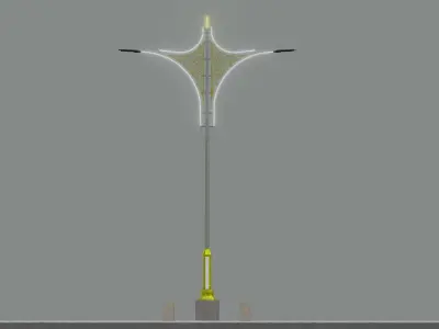 Decorative Lighting Pole Type-4 3D model