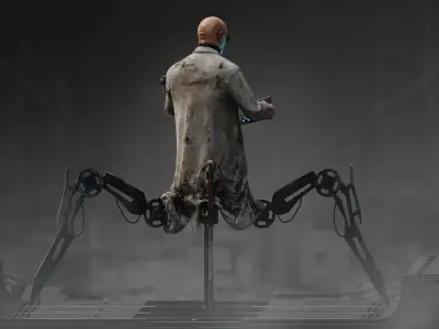 Sci Fi Mad Doctor Low-poly 3D model