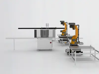 Set of sawing equipment  3D model