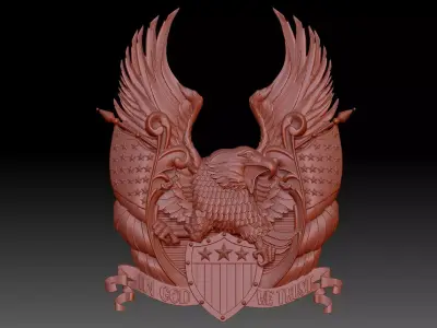 eagle 3D print model 3