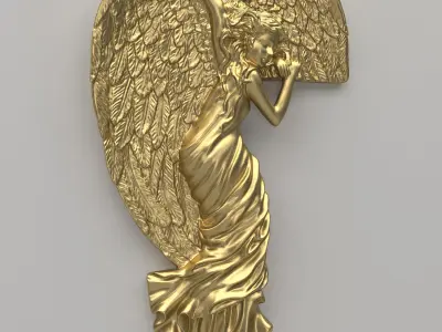 Angel Door Frame Ornament 3D model