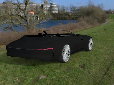 luxury convertible  3D model