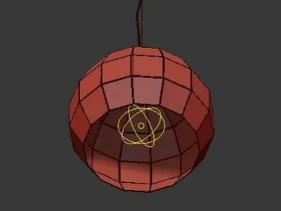 scotch club suspension lamp 3D model