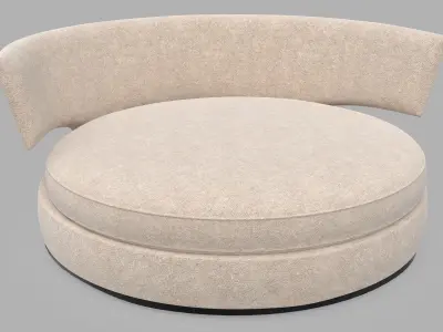 Round sofa 3D model