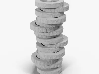 Floor Lamp - LOG 3D model