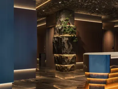 Hotel reception hallway 3D model