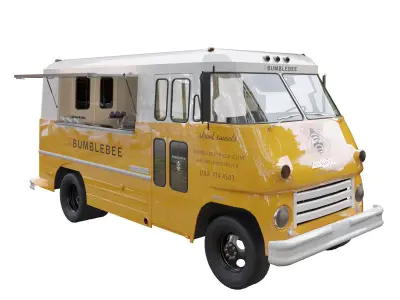 Food truck chevrolet 3D model