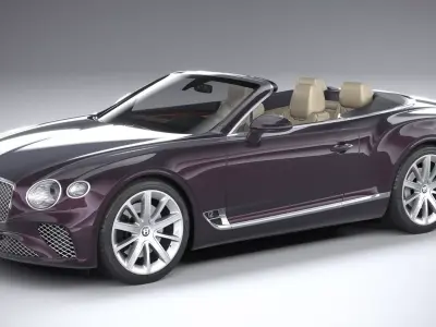 Bentley Continental GT Convertible 2020 3D model