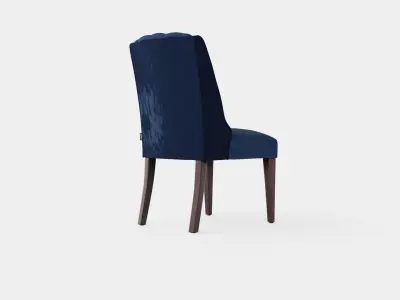 Venice dining chair indigo Low-poly 3D model