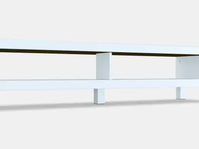 LACK TV bench 3 Low-poly 3D model