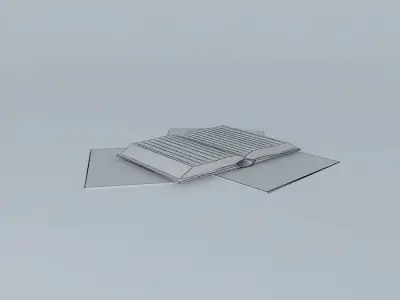 Magazines stack of books on table Free 3D model