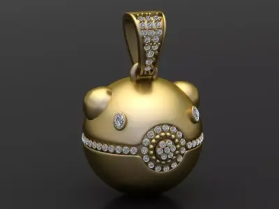 gold orb  3D print model