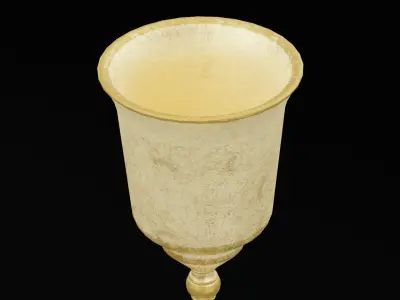 Golden Chalice Low-poly 3D model