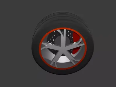  Car Wheel 3D model