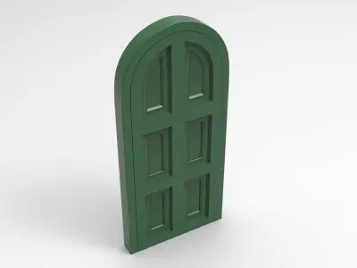 Elite Exterior Door Low-poly 3D model