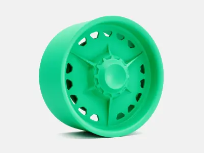 20x10 American Racing Stella Wheel and Brake 3D print model
