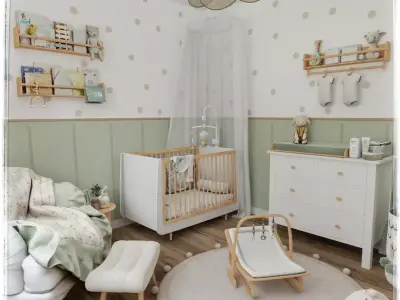 Baby Room 4 Blender Scene 3D model