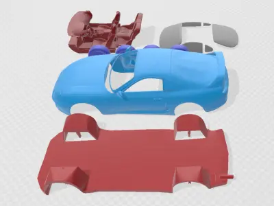 1997 Toyota Supra MK4 - Separate Parts Model 3D print model