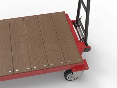 EQUIPMENT TROLLEY Low-poly 3D model