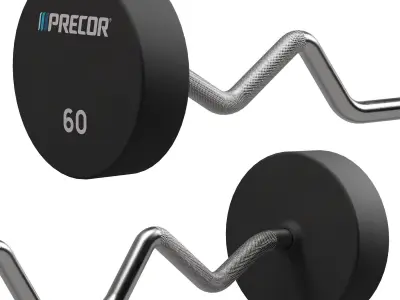 10 Place Barbell Rack 3D model