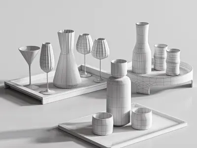 Tableware set14 3D model