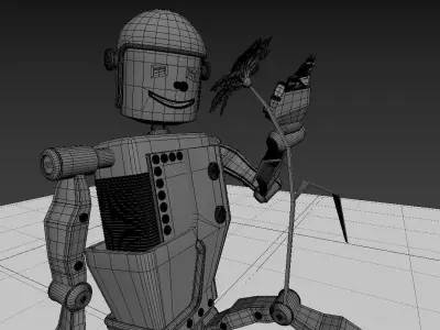Happy Robot - Iron Flower Free 3D model