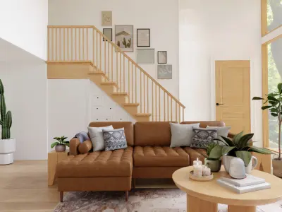 Living Room 6 Blender Scene 3D model