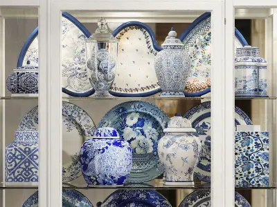 Classical display cabinet 3D model