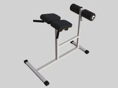 professional bench press 01 3D model