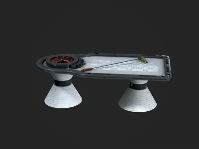 Roulette Table Low-poly 3D model