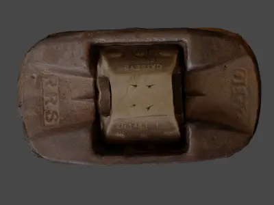 Cats Eye Road Retroreflector 3D model